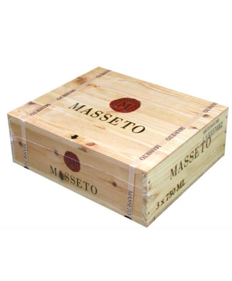 MASSETO 2022 CASSA LEGNO 3 BOTTIGLIE