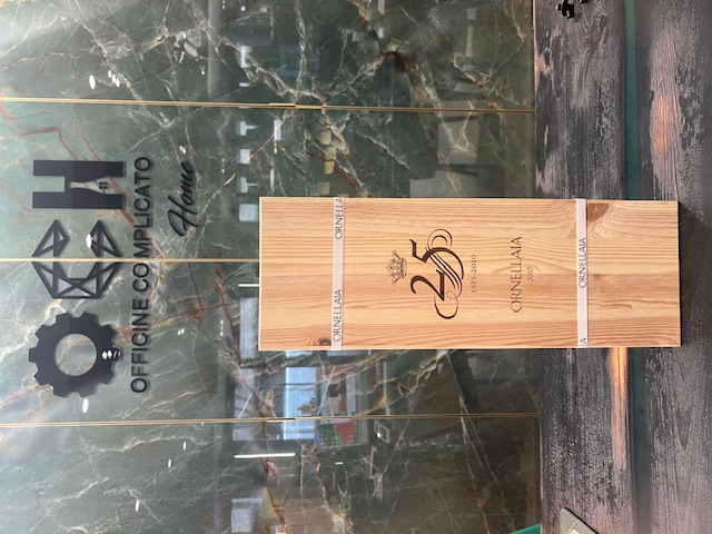 "BOTTIGLIA RARA"ORNELLAIA 25°ANNIVERSARIO 1985/2010 CASSA LEGNO MATHUSALEM 6L