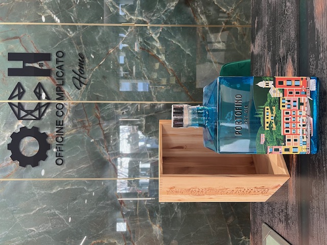 "BOTTIGLIA RARA" GIN PORTOFINO REHOBOAM 5 L CASSA LEGNO