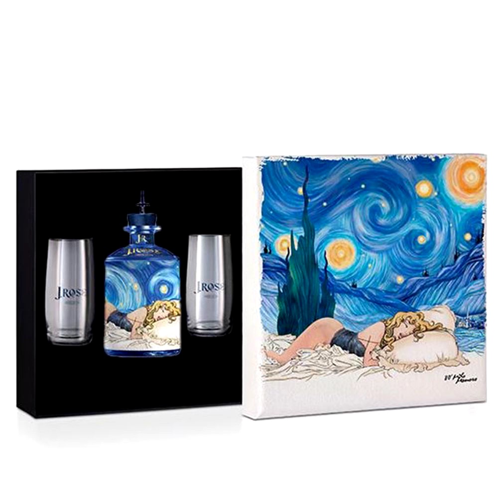 GIN J.ROSE COFANETTO + 2 BICCHIERI  0,70 CL