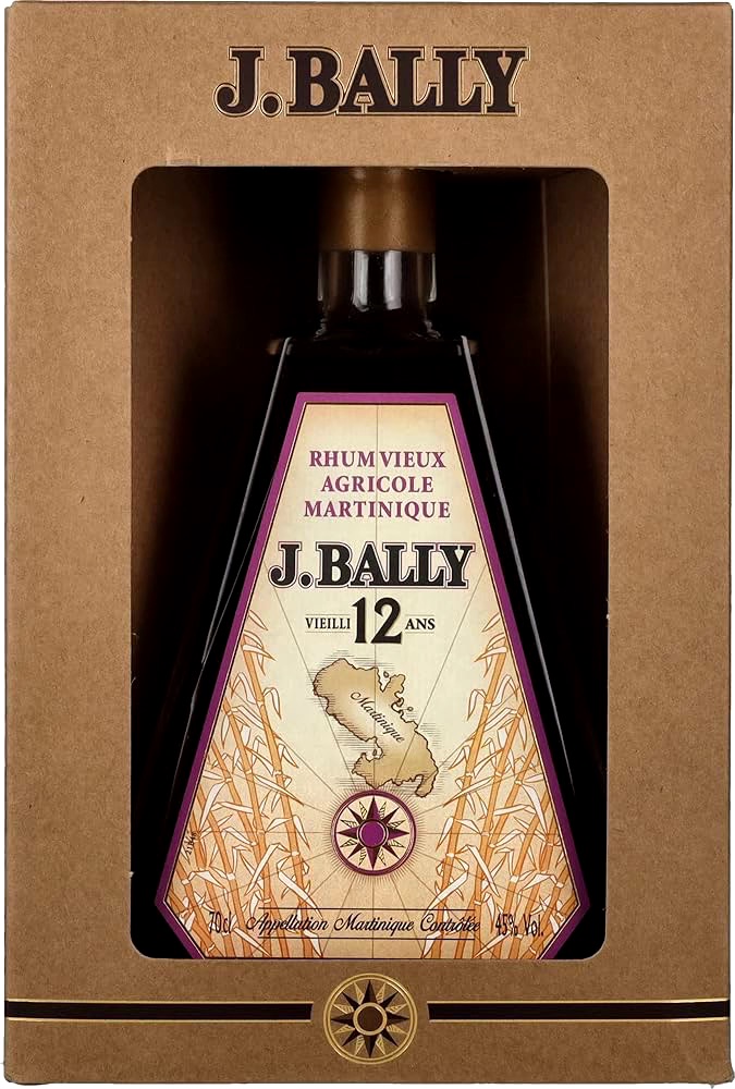 J.BALLY RHUM VIEUX AGRICOLE MARTINIQUE  VIEILLI 12 ANIOS 0,70 CL