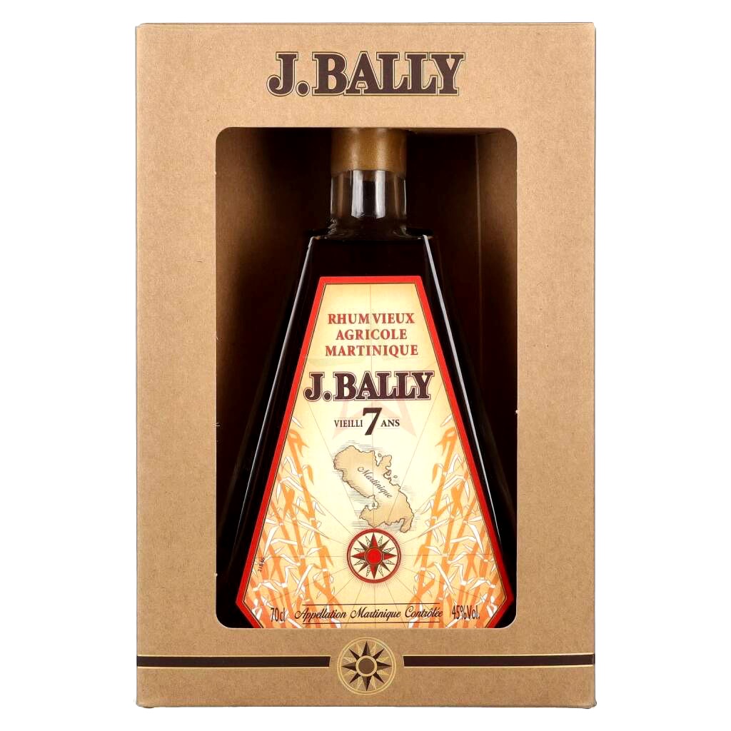 J.BALLY RHUM VIEUX AGRICOLE MARTINIQUE VIEILLI 7 ANIOS  0,70 CL